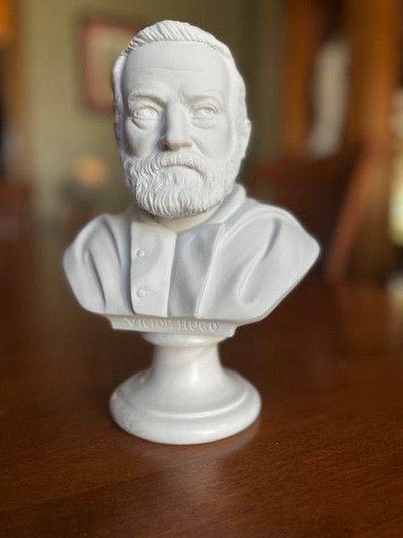Head of Victor Hugo Bust Marble Sculpture Portrait Statues Decorative